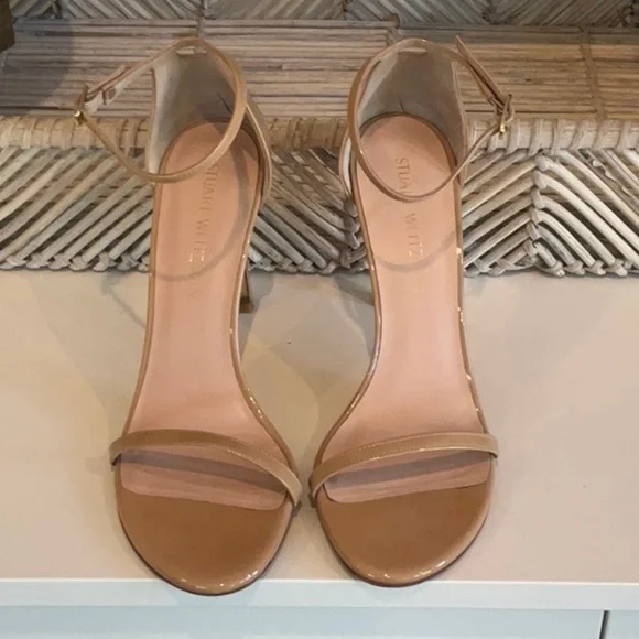 STUART WEITZMAN NUDISTSONG ANKLE STRAP SANDAL - Picture 1 of 8